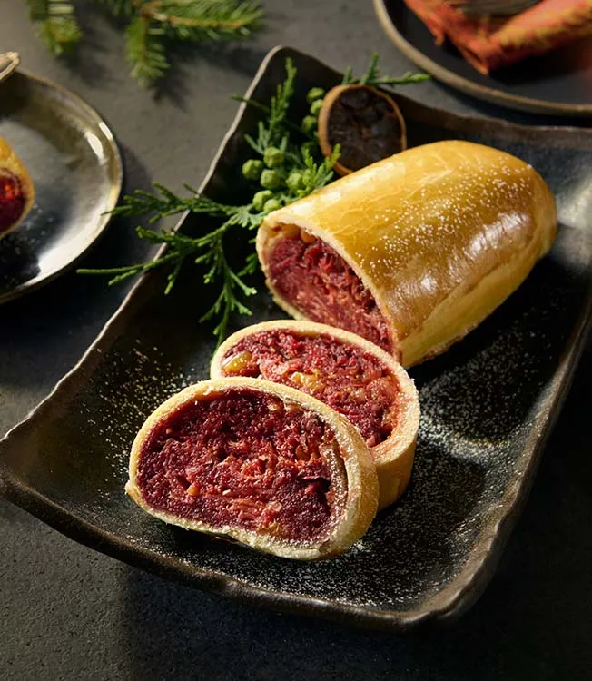 Зимний штрудель со свеклой и яблоками