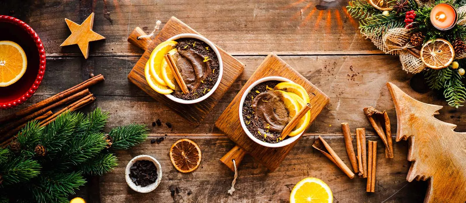 Шоколадный мусс с эспрессо и апельсином