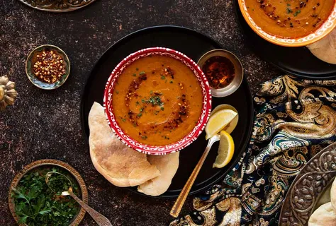 Турецкий суп из красной чечевицы и моркови