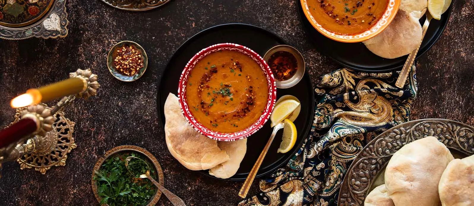 Турецкий суп из красной чечевицы и моркови