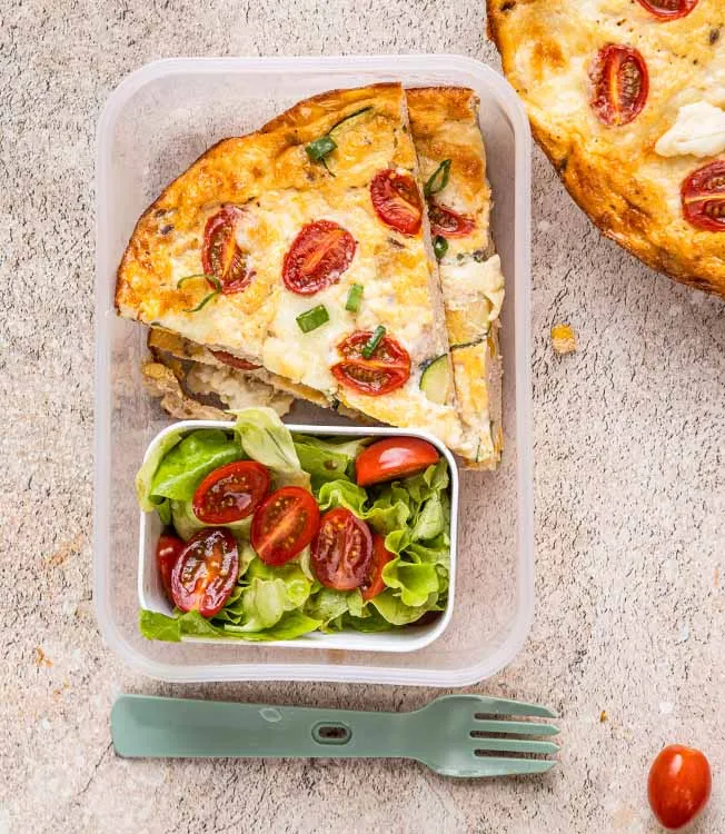 Фриттата с индейкой и овощами