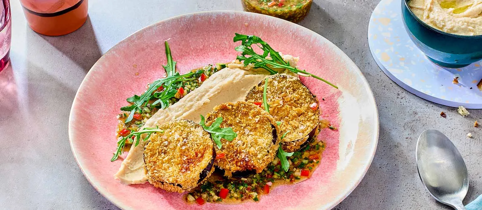 Пикката из баклажанов с острой заправкой понзу