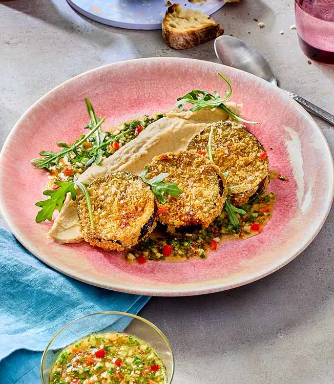 Пикката из баклажанов с острой заправкой понзу