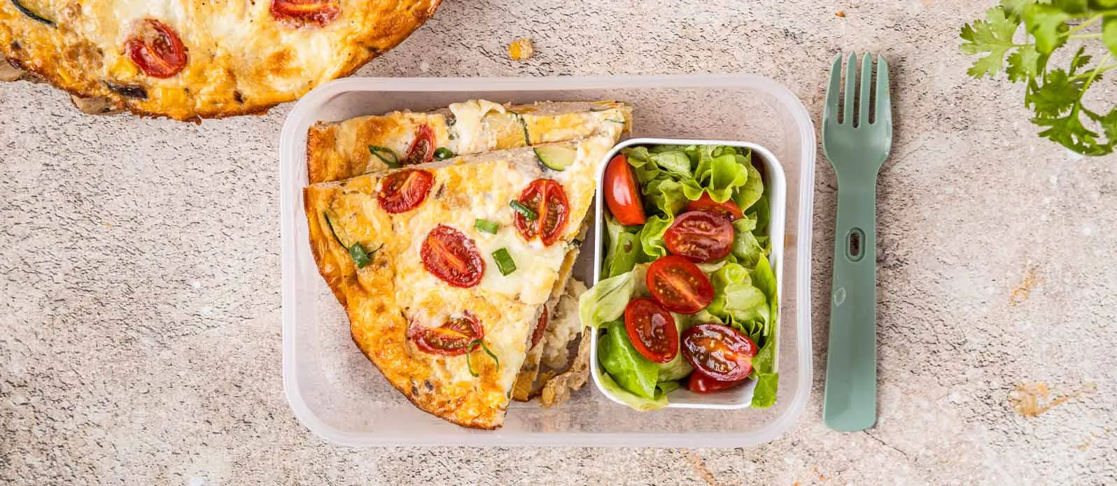 Фриттата с индейкой и овощами