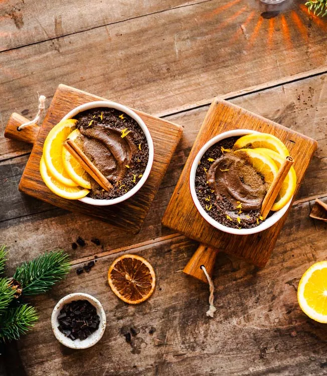 Шоколадный мусс с эспрессо и апельсином